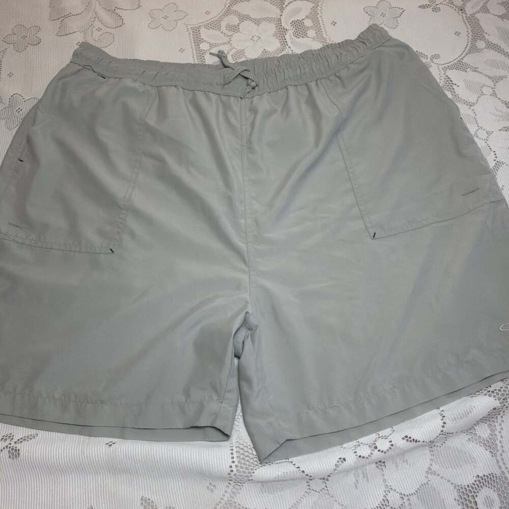 OP Swim Men's XL Ocean Pacific Shorts Pale Olive GreenMesh Lined W40”/L6”